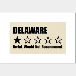 Delaware One Star Review Posters and Art